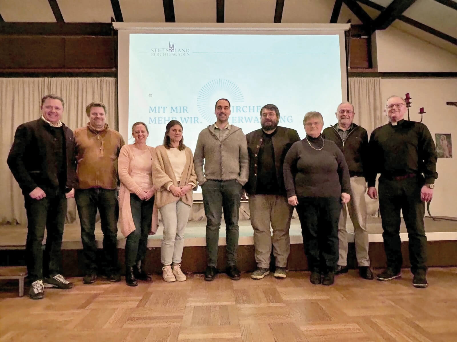 Gruppenbild der Kirchenverwaltung Hl. Familie Au